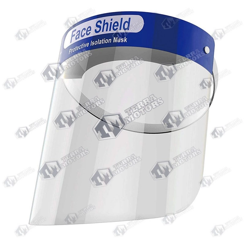 Viziera protectie din plastic cu burete si elastic